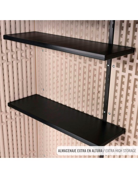 Armário vertical externo de 1.500 L com prateleiras | Distria