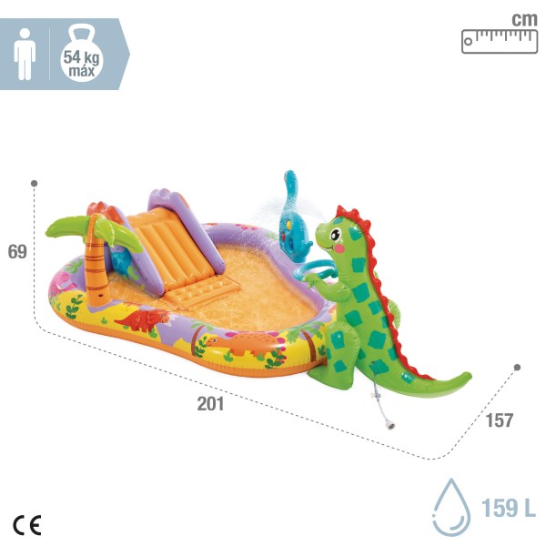 Centro de recreação aquática Dino Park com toboágua | Distria