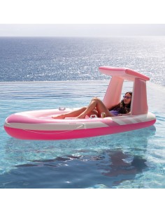 Colchão inflável Pink Paradise com teto e porta-copos | Distria 2