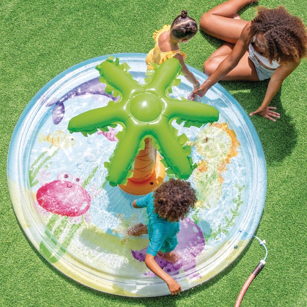 Piscina infantil inflável Spray Palmera com aspersor | Distria