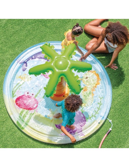 Piscina infantil inflável Spray Palmera com aspersor | Distria