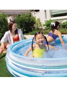 Piscina infantil inflável Blue Biss com piso estampado | Distria 2