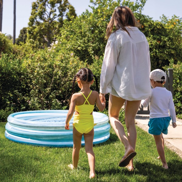 Piscina infantil inflável Blue Biss com piso estampado | Distria