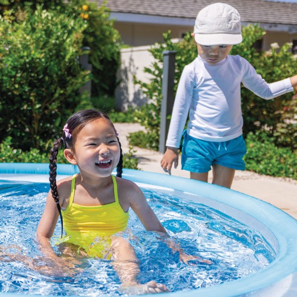 Piscina infantil inflável Blue Biss com piso estampado | Distria