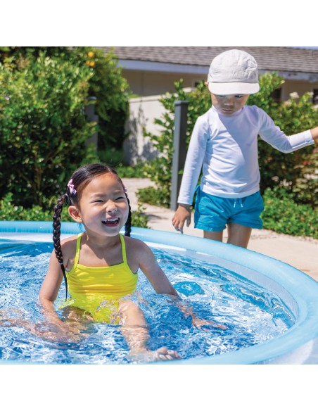 Piscina infantil inflável Blue Biss com piso estampado | Distria