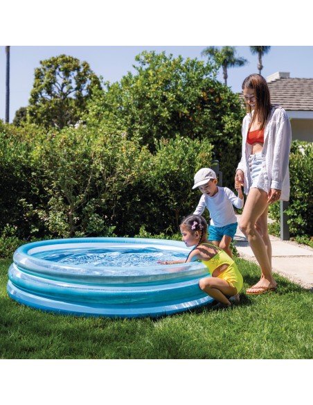 Piscina infantil inflável Blue Biss com piso estampado | Distria