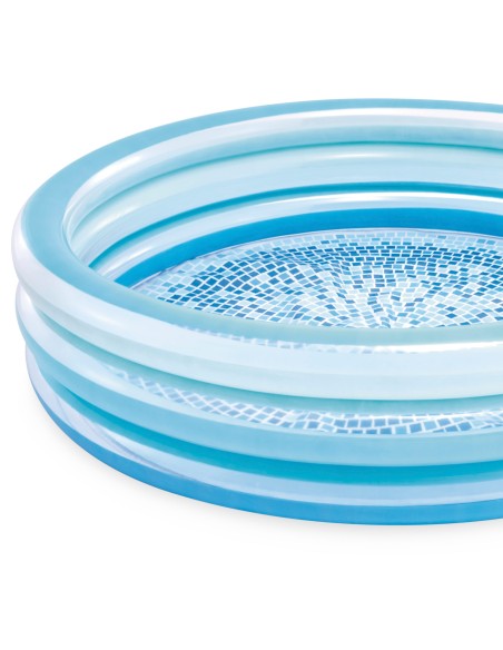 Piscina infantil inflável Blue Biss com piso estampado | Distria