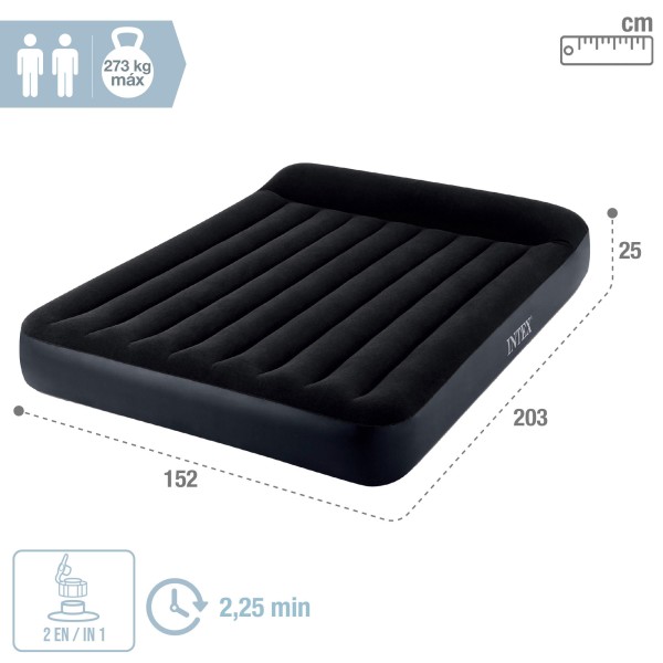 Pillow Rest INTEX Colchão de ar duplo com bomba | Distria