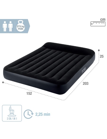 Pillow Rest INTEX Colchão de ar duplo com bomba | Distria