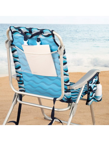 Aktive Cadeira de praia tipo mochila Aruba com 5 posições | Distria