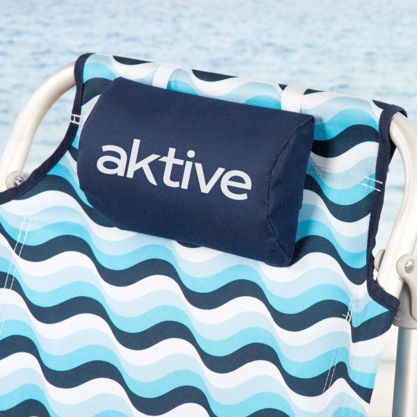 Aktive Cadeira de praia tipo mochila Aruba com 5 posições | Distria