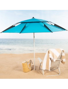 Aktive Guarda-sol de praia à prova de vento com proteção UV50, 200 cm | Distria 2