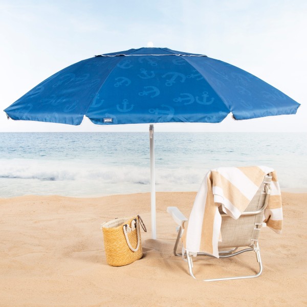 Aktive Guarda-chuva de praia de 220 cm azul