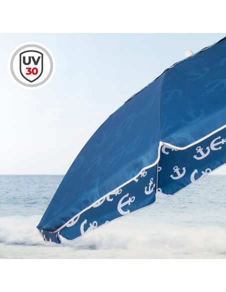 Aktive Guarda-chuva de praia de 220 cm azul