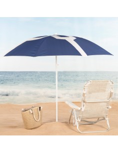 Aktive Impressão azul de guarda-sol de praia 200 cm | Distria 2
