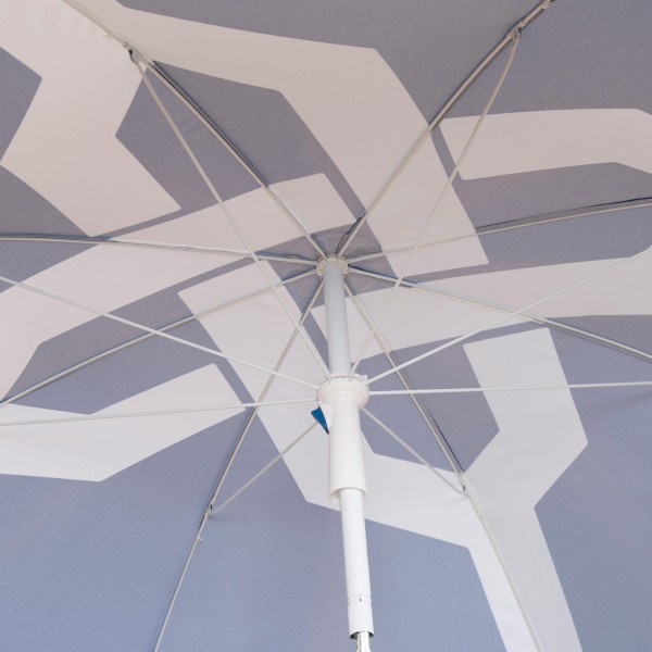 Aktive Impressão azul de guarda-sol de praia 200 cm | Distria