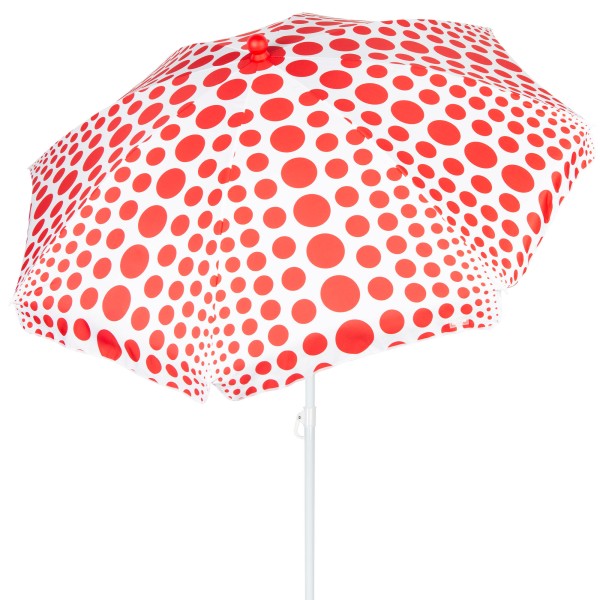 Aktive Guarda-sol de praia com bolinhas vermelhas 200 cm | Distria