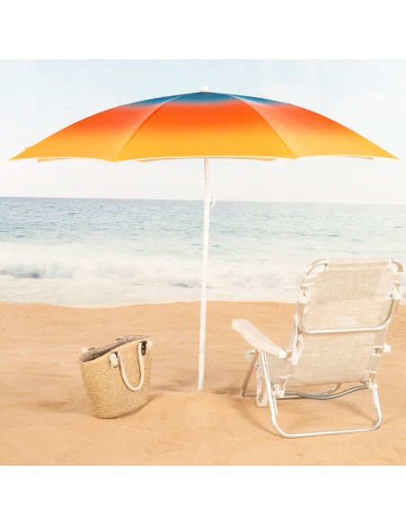 Aktive Guarda-sol de praia com estampa multicolorida 200 cm | Distria