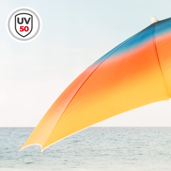 Aktive Guarda-sol de praia com estampa multicolorida 200 cm | Distria