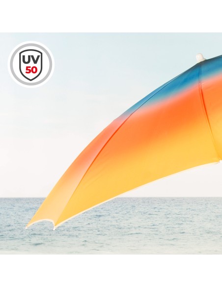Aktive Guarda-sol de praia com estampa multicolorida 200 cm | Distria