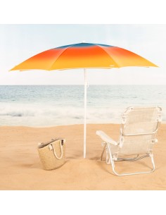 Aktive Guarda-sol de praia estampado multicolorido 180 cm | Distria 2