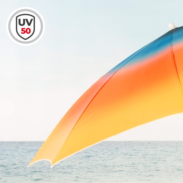 Aktive Guarda-sol de praia estampado multicolorido 180 cm | Distria