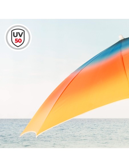 Aktive Guarda-sol de praia estampado multicolorido 180 cm | Distria