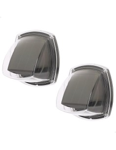 Aktive Set de 2 apliques solares LED 3 lúmenes IP44