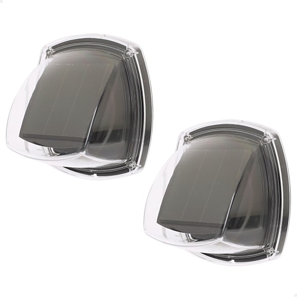 Aktive Set de 2 apliques solares LED 3 lúmenes IP44