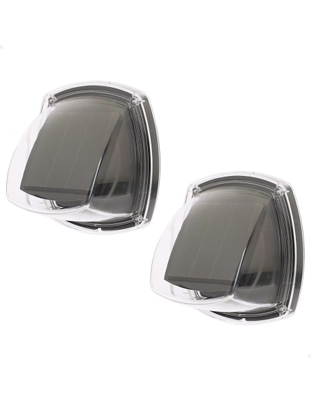 Aktive Set de 2 apliques solares LED 3 lúmenes IP44