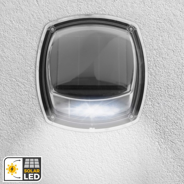 Aktive Set de 2 apliques solares LED 3 lúmenes IP44