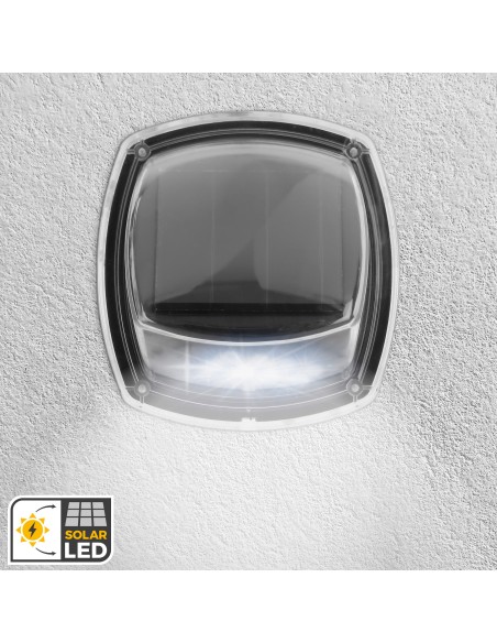 Aktive Set de 2 apliques solares LED 3 lúmenes IP44