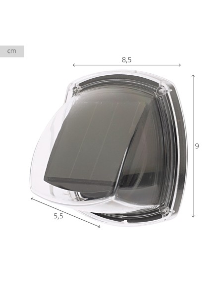 Aktive Set de 2 apliques solares LED 3 lúmenes IP44