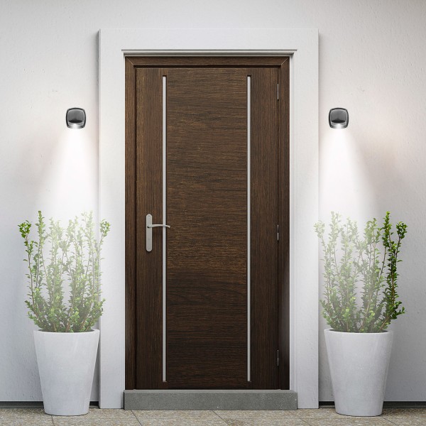 Aktive Set de 2 apliques solares LED 3 lúmenes IP44