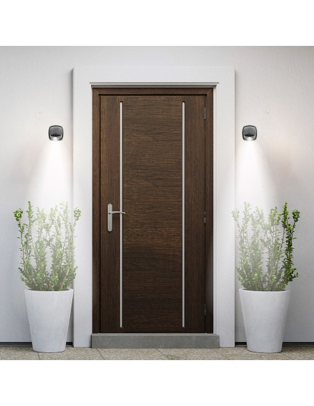Aktive Set de 2 apliques solares LED 3 lúmenes IP44