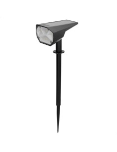 Farol solar LED com luz e colorida 8x11x37 cm | Distria
