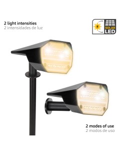 Farol solar LED de luz quente com 2 intensidades | Distria 2