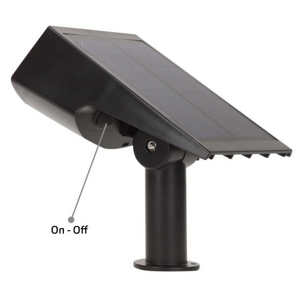 Farol solar LED de luz quente com 2 intensidades | Distria