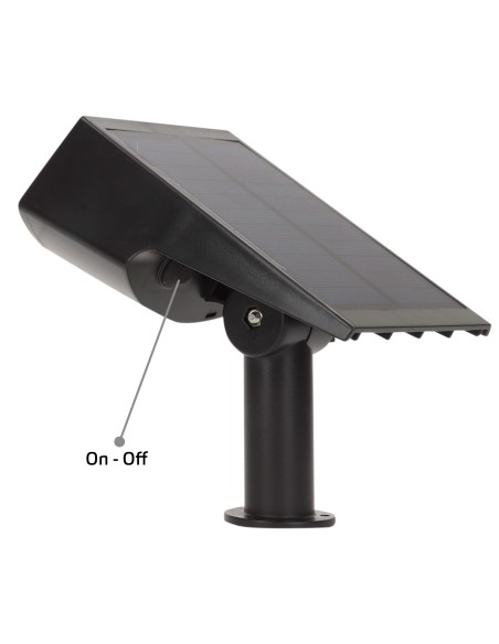 Farol solar LED de luz quente com 2 intensidades | Distria