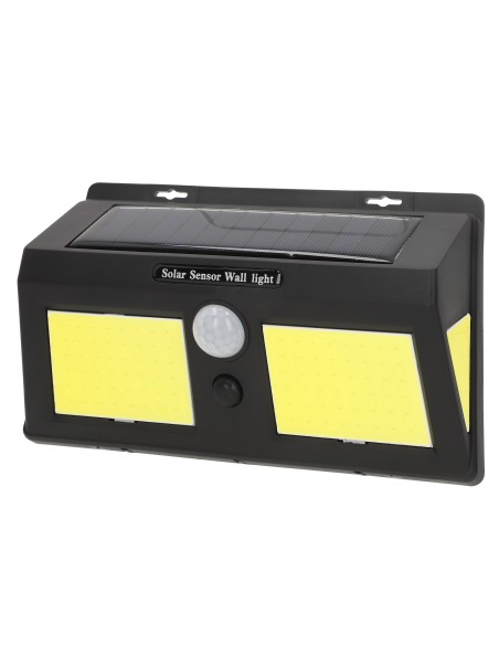 Luminária de parede solar LED de 500 lúmens com sensor de movimento | Distria