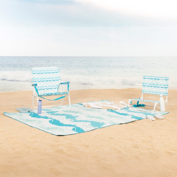 Aktive Esteira de praia impermeável acolchoada 200x150cm | Distria