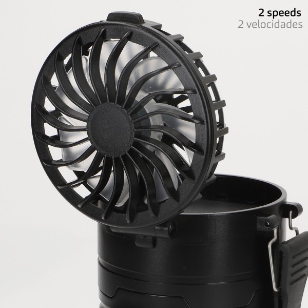 Aktive Luminária LED 3 em 1 com ventilador e lanterna | Distria