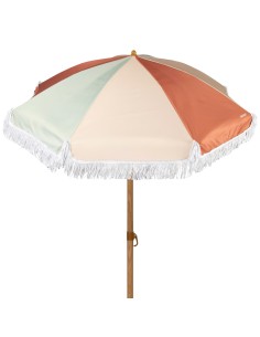 Aktive Guarda-sol de praia multicolorido de 200 cm com franjas | Distria