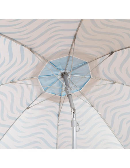 Aktive guarda-sol de praia à prova de vento 220 cm ondas praia | Distria