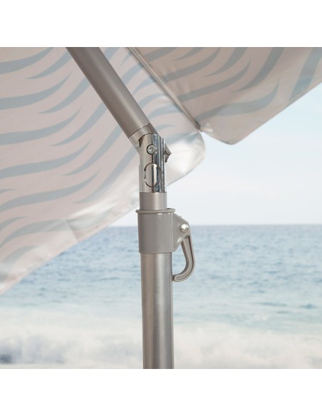 Aktive guarda-sol de praia à prova de vento 220 cm ondas praia | Distria
