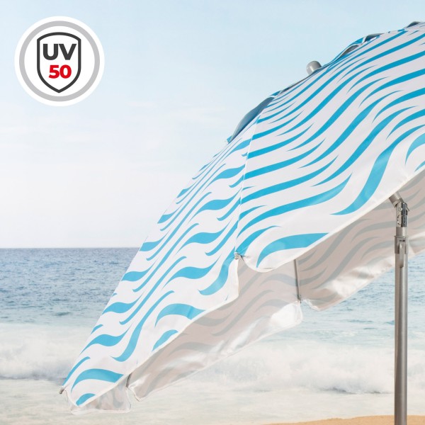 Aktive Guarda-sol de praia à prova de vento de 200 cm ondas praia | Distria