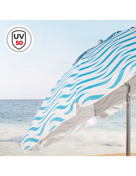Aktive Guarda-sol de praia à prova de vento de 200 cm ondas praia | Distria