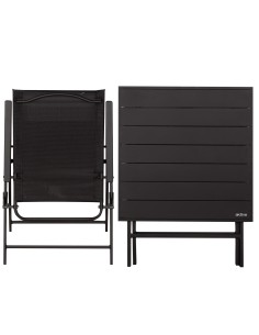 Aktive Conjunto de mesa de jardim dobrável e 2 cadeiras em aço | Distria 2