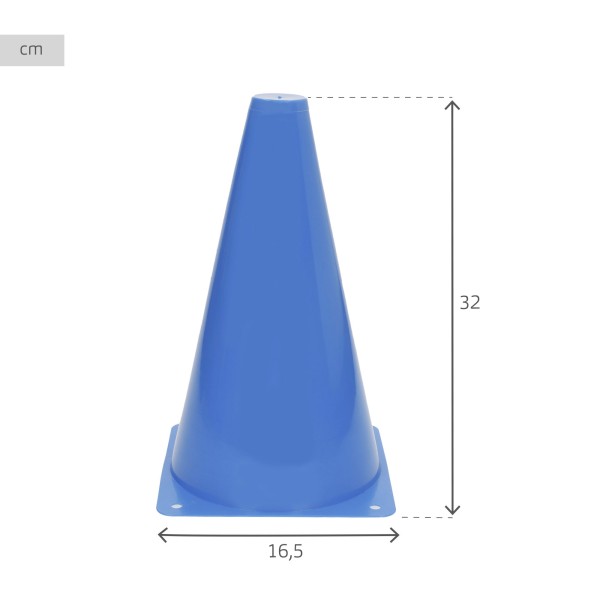 Conjunto de 10 cones de treinamento Aktive 23 cm multicoloridos empilháveis | Distria
