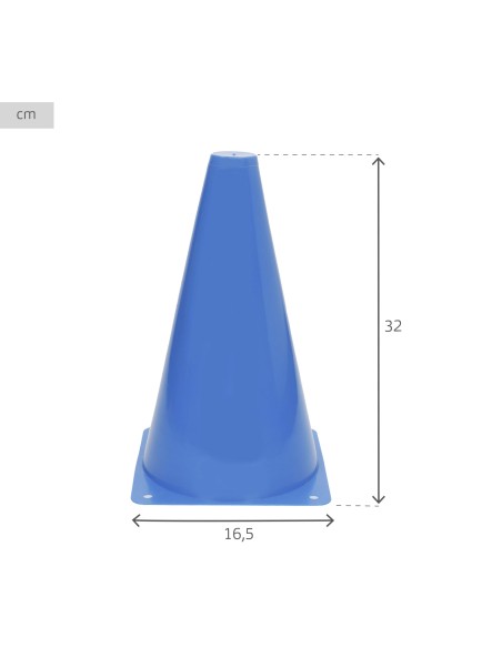 Conjunto de 10 cones de treinamento Aktive 23 cm multicoloridos empilháveis | Distria